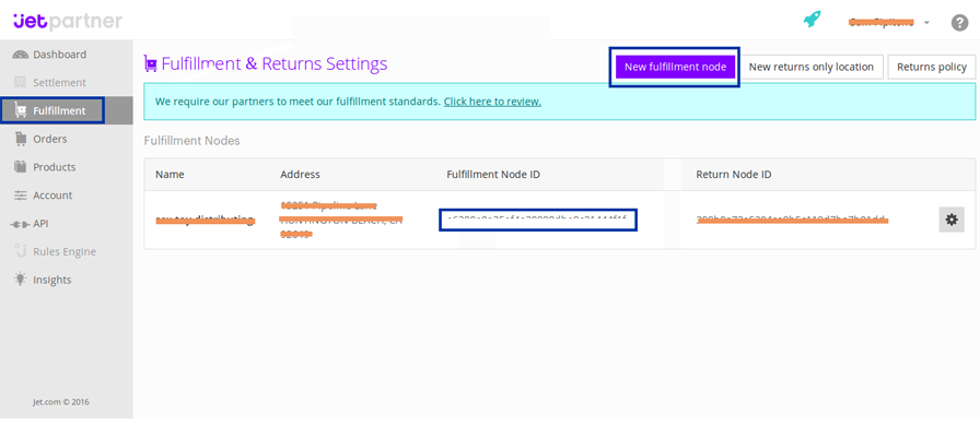 fulfillment node